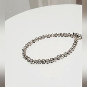 Silver Tone Beaded Bracelet. 28cm /7.75inches🌴